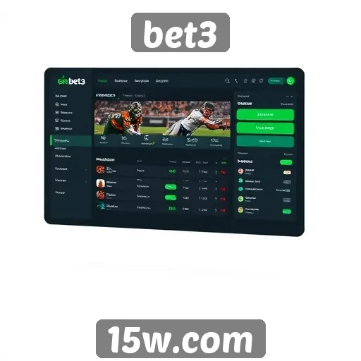 Interface do usuário do bet3 para novos apostadores